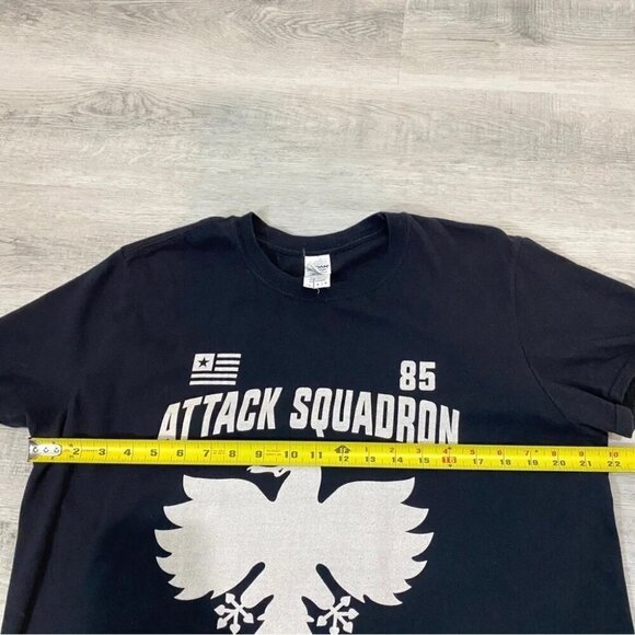 Gilden Attack Squadron Basic Black T Shirt Size L - Picture 12 of 13